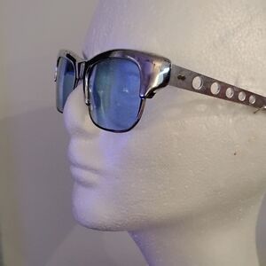 New Vintage Silver Unisex Sunglasses NOS
